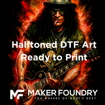 Halftoned DTF Designs