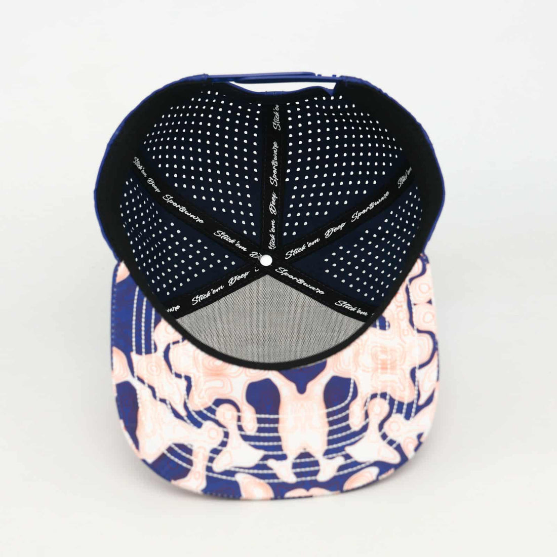 Red Front With Red White And Blue Topo And Blue Back | Performance Waterproof Hat
