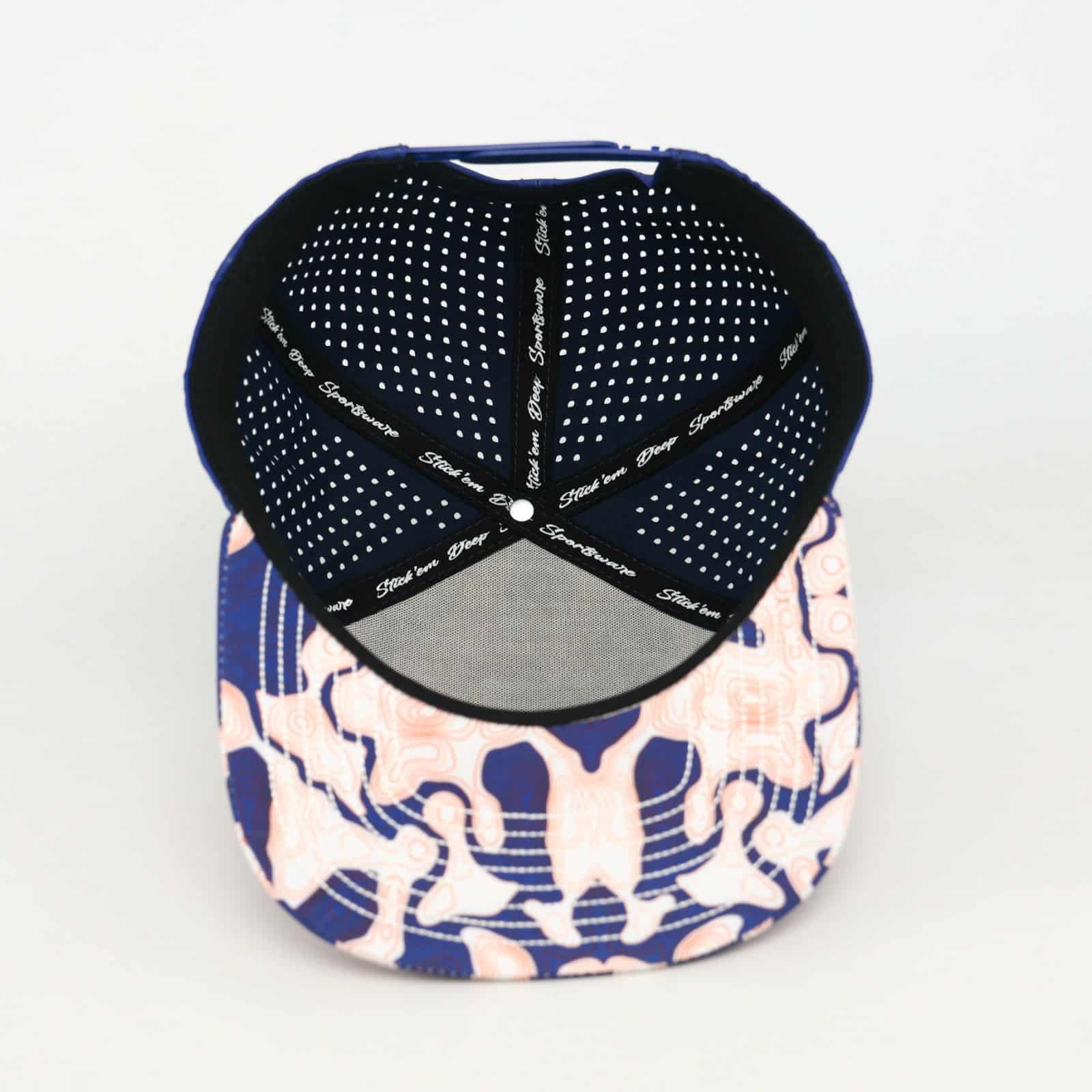 Red Front With Red White And Blue Topo And Blue Back | Performance Waterproof Hat