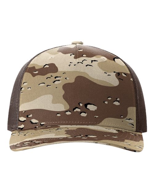 Printed Five-Panel Trucker Cap - 112PFP