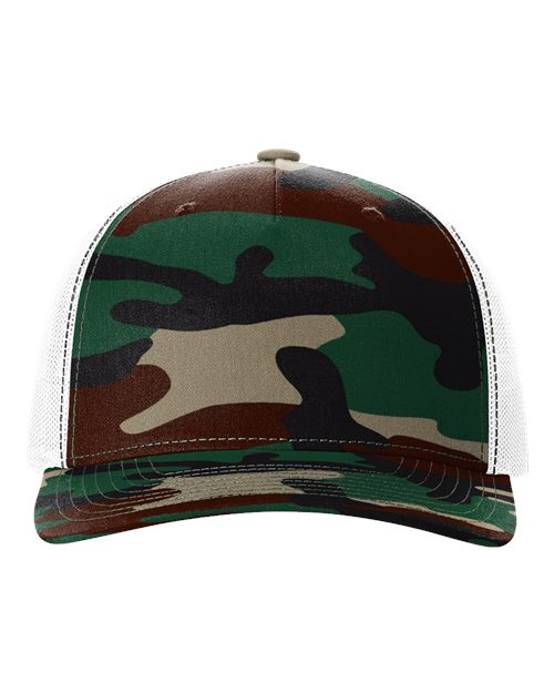 Printed Five-Panel Trucker Cap - 112PFP