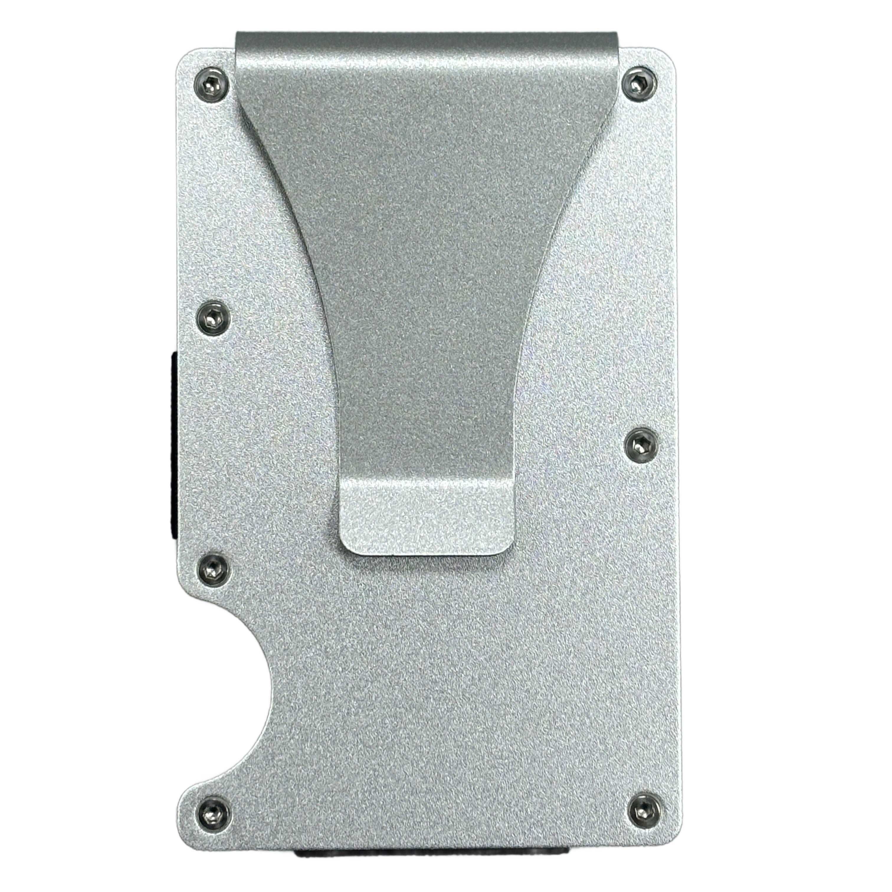 Minimalist RFID Wallet – Silver Metal
