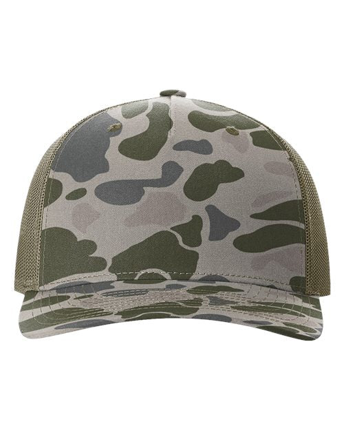 Printed Five-Panel Trucker Cap - 112PFP