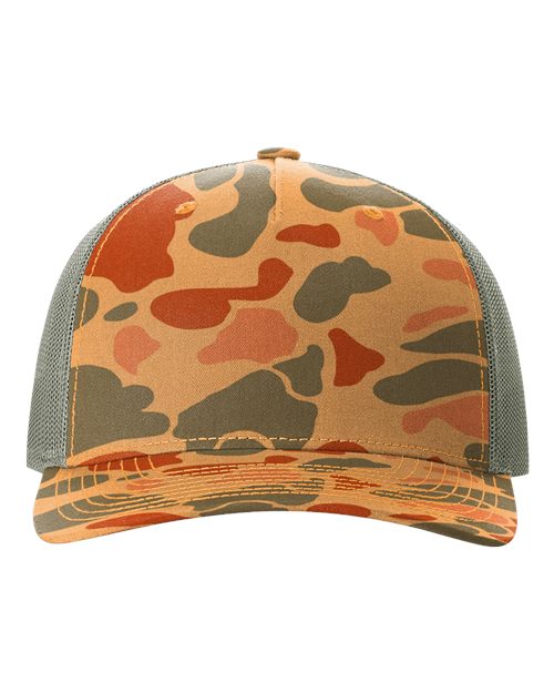 Printed Five-Panel Trucker Cap - 112PFP