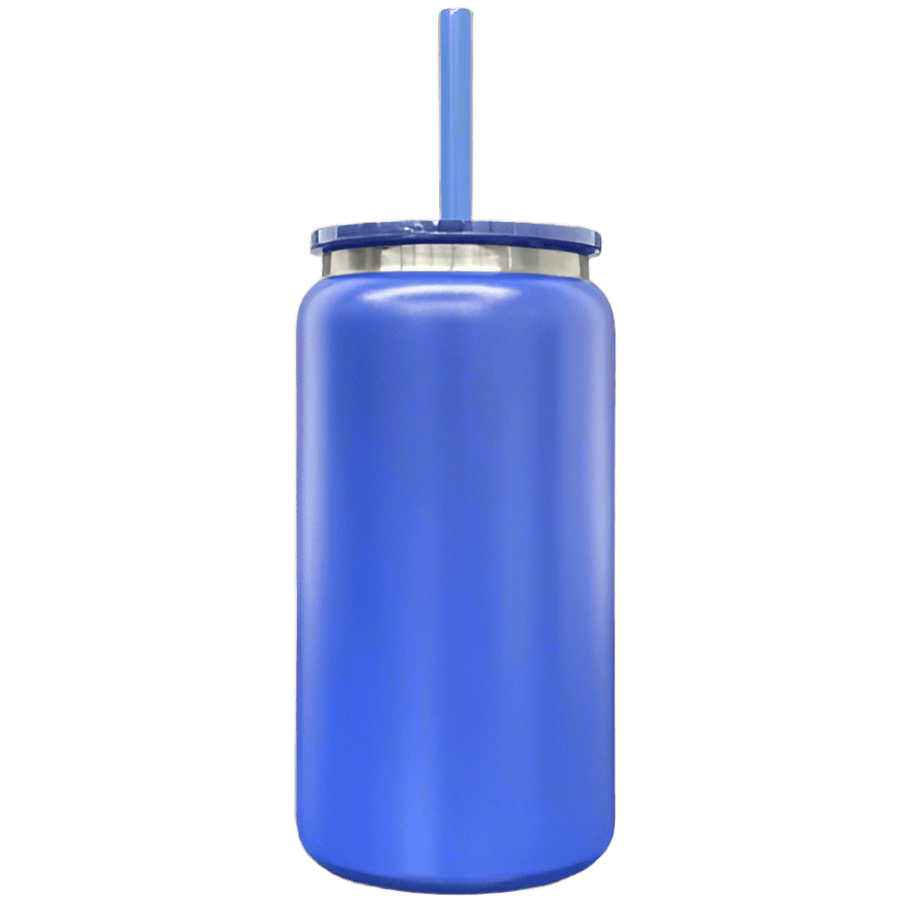 16oz Mirror Black Plated Tumbler - Blue