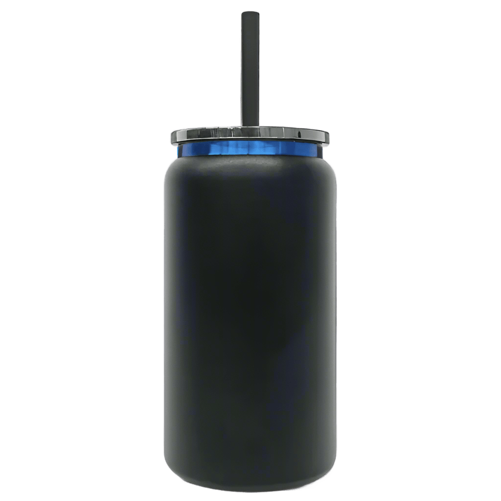 16oz Blue Plated Tumbler - Black