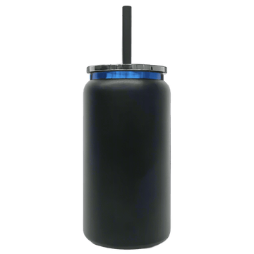 16oz Blue Plated Tumbler - Black