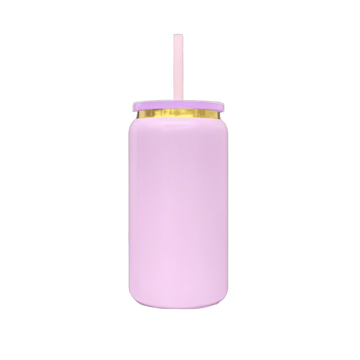 16oz Gold Plated Tumbler - Pink
