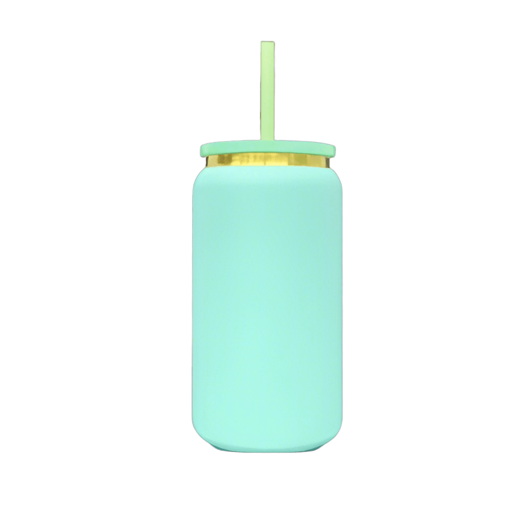16oz Gold Plated Tumbler - Turquoise