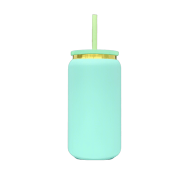 16oz Gold Plated Tumbler - Turquoise