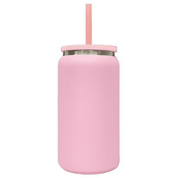 16oz Mirror Black Plated Tumbler - Pink