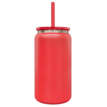 16oz Mirror Black Plated Tumbler - Red