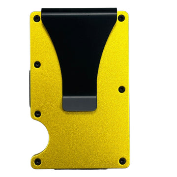 Minimalist RFID Wallet – Yellow Metal