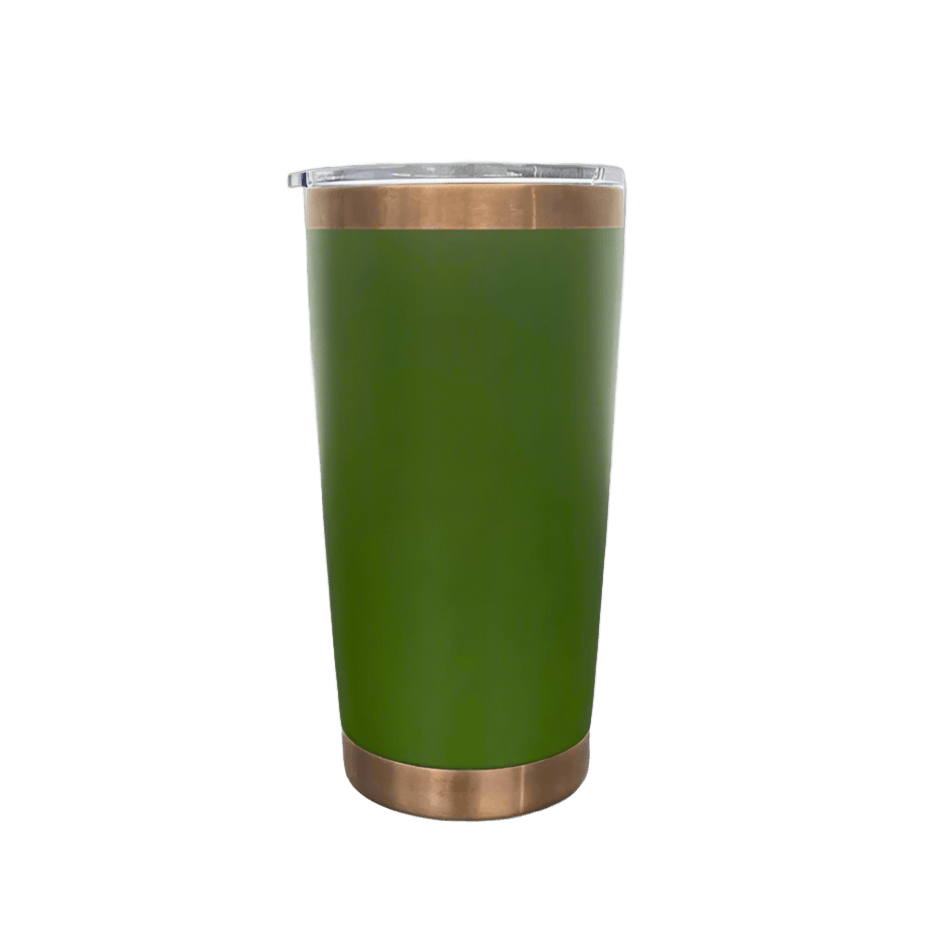20oz Copper Plated Tumbler - Green