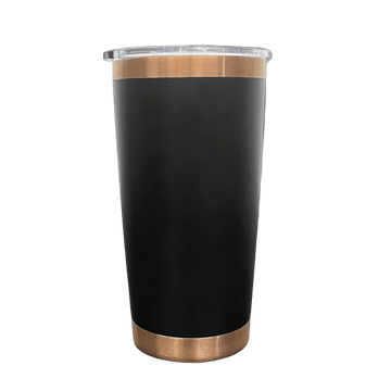 20oz Copper Plated Tumbler - Black
