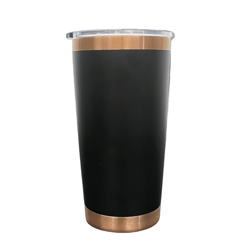20oz Copper Plated Tumbler - Black