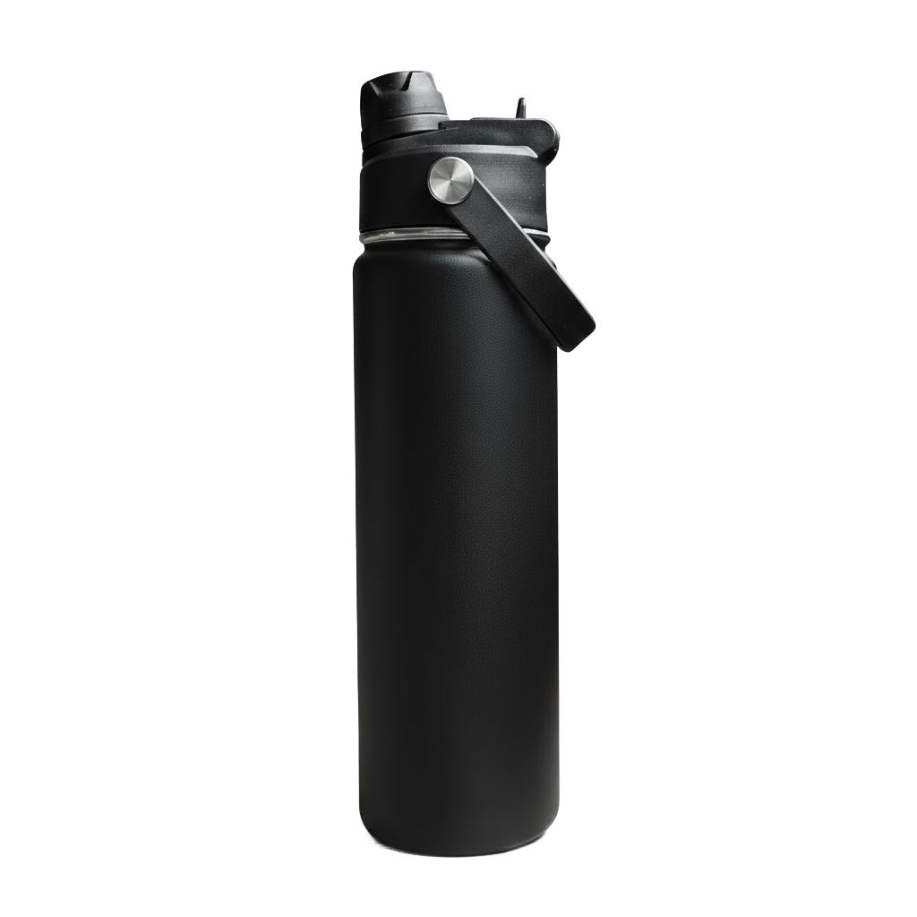 22oz Sports Water Bottle - Black
