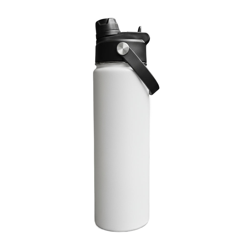 22oz Sports Water Bottle - White