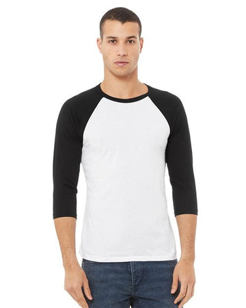 Unisex Three-Quarter Sleeve Baseball Tee - 3200