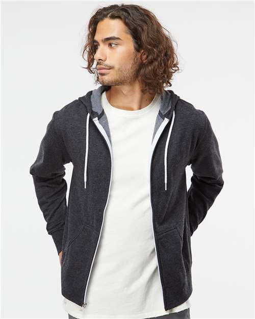 Unisex Lightweight Full-Zip Hooded Sweatshirt - AFX90UNZ