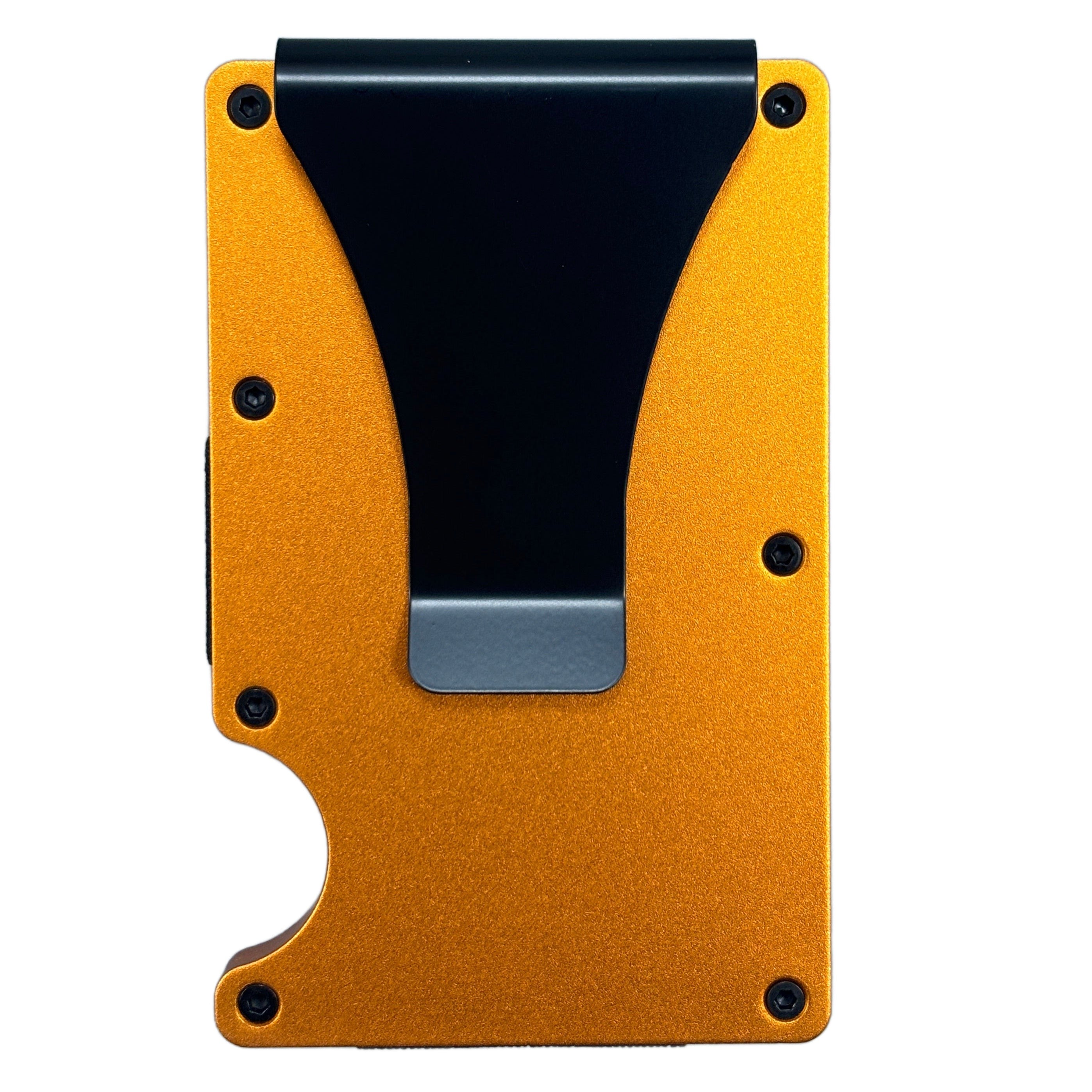 Minimalist RFID Wallet – Orange Metal
