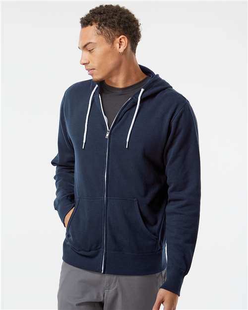 Unisex Lightweight Full-Zip Hooded Sweatshirt - AFX90UNZ