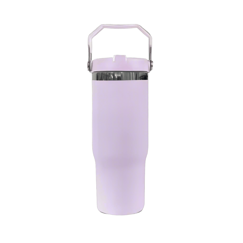30oz Black Plated Flip Tumbler - Lavender