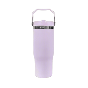 30oz Black Plated Flip Tumbler - Lavender