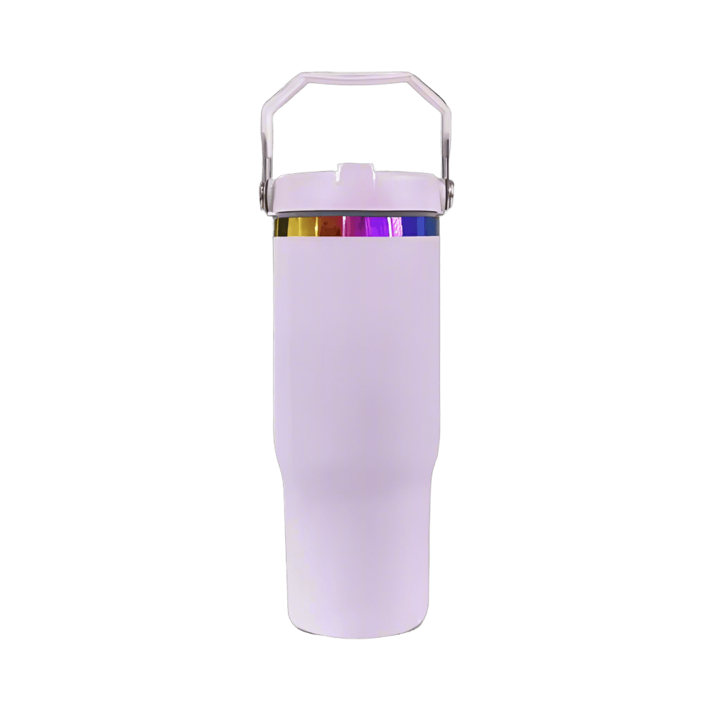 30oz Rainbow Plated Flip Tumbler - Lavender