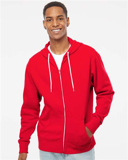 Unisex Lightweight Full-Zip Hooded Sweatshirt - AFX90UNZ