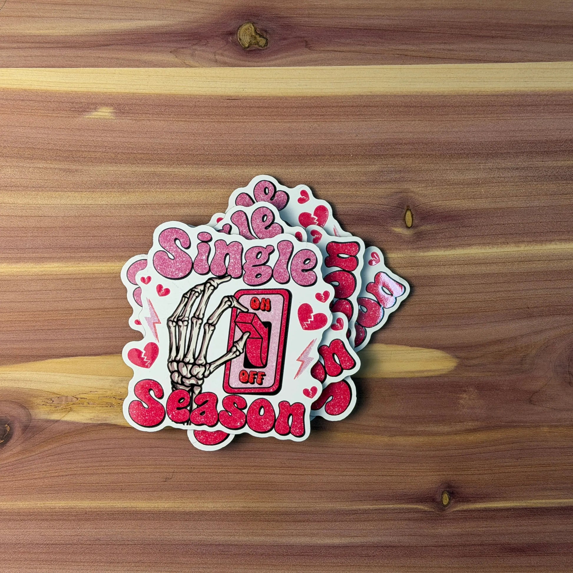 Single Mode ON - Anti-Valentine's Day | UV Printed Leather Hat Patch 