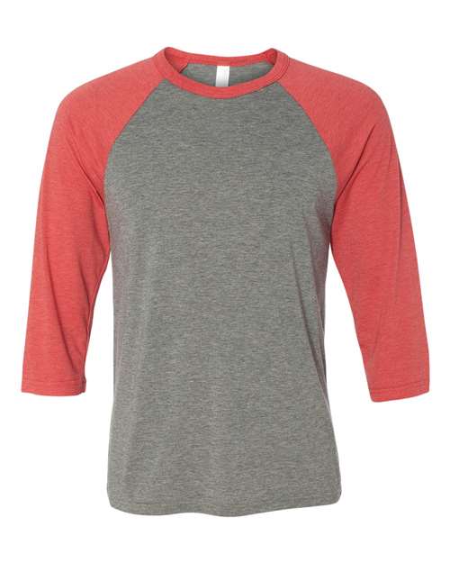 Unisex Three-Quarter Sleeve Baseball Tee - 3200