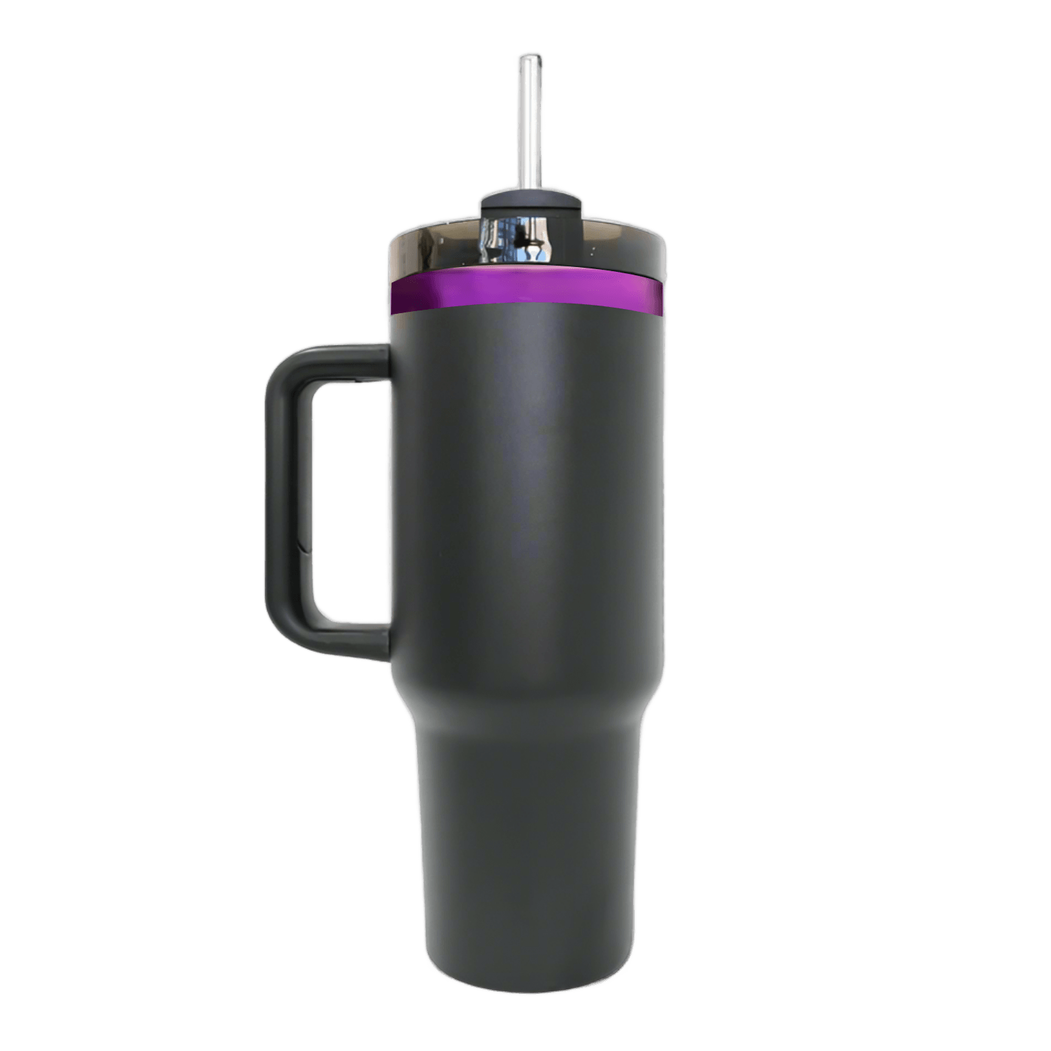 40oz Purple/Pink Plated Tumbler - Black