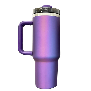40oz Silicon Grip Stainless Steel  Tumbler - Aurora