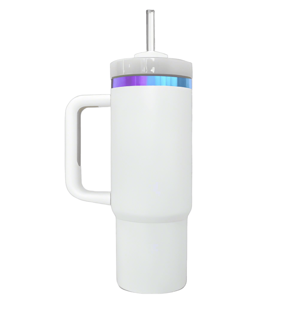 40oz Chroma Plated Tumbler - White