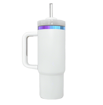 40oz Chroma Plated Tumbler - White