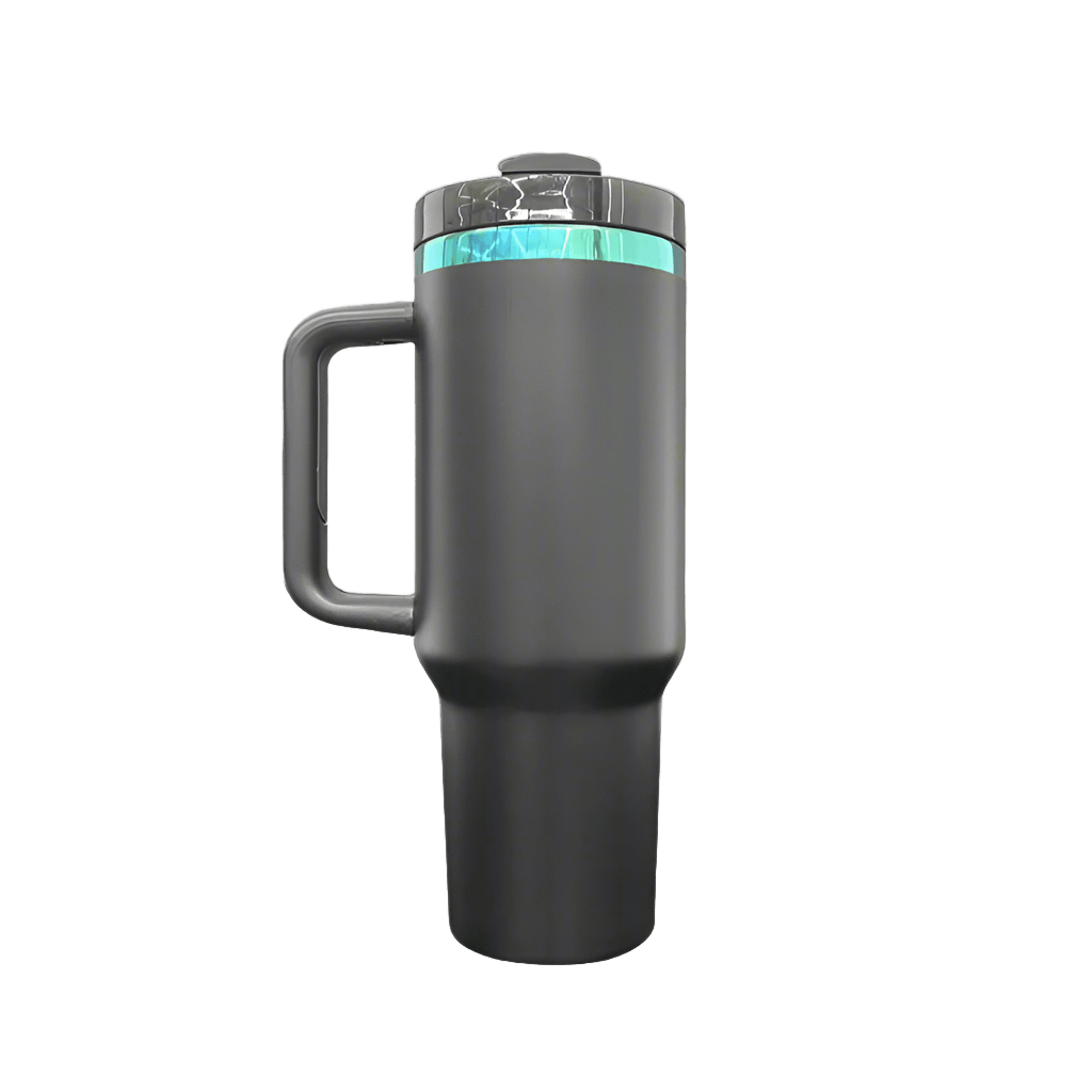 40oz Green/Blue Plated Tumbler - Black