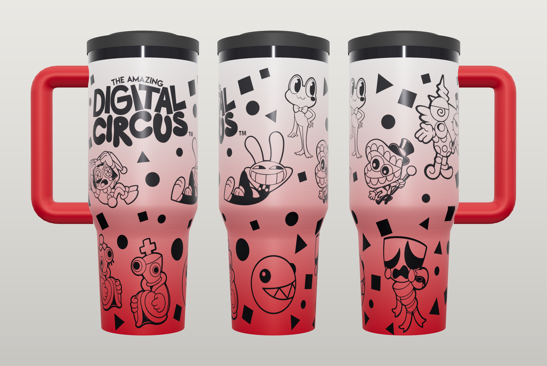 Amazing Digital Circus – Tumbler Wrap SVG | Laser Engraving Design