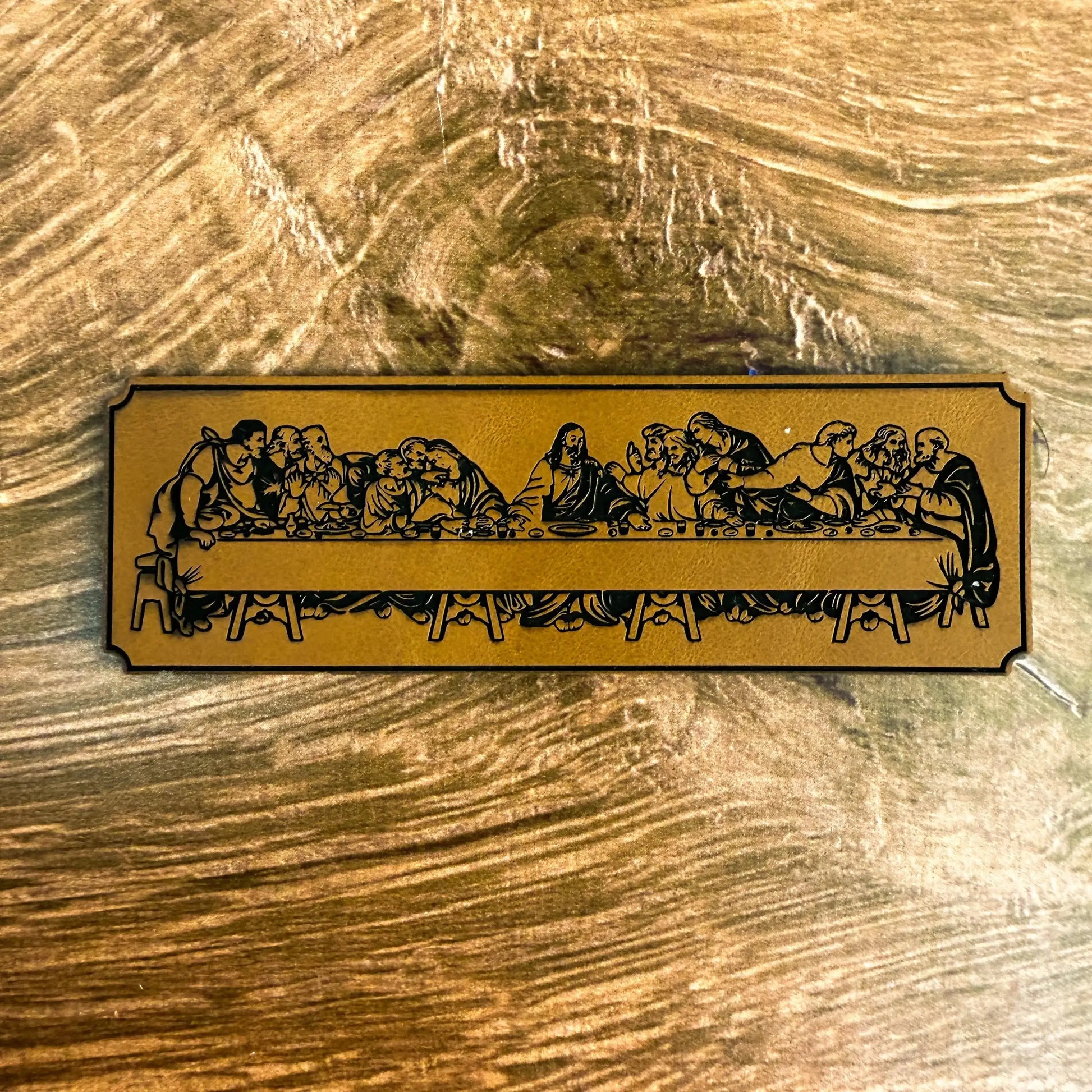 The Last Supper – Laser Engraved Leather Patch 