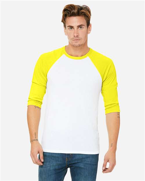 Unisex Three-Quarter Sleeve Baseball Tee - 3200