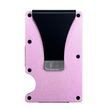 Minimalist RFID Wallet – Pink Metal