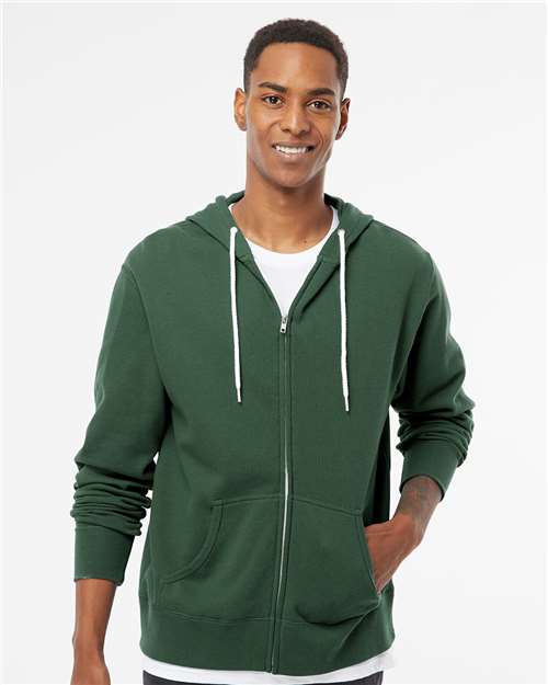 Unisex Lightweight Full-Zip Hooded Sweatshirt - AFX90UNZ