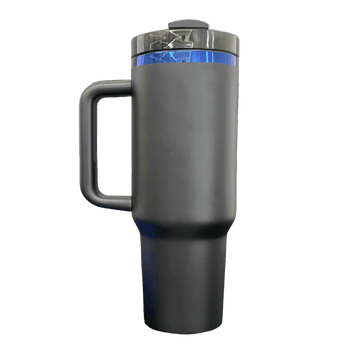 40oz Blue Plated Tumbler - Black