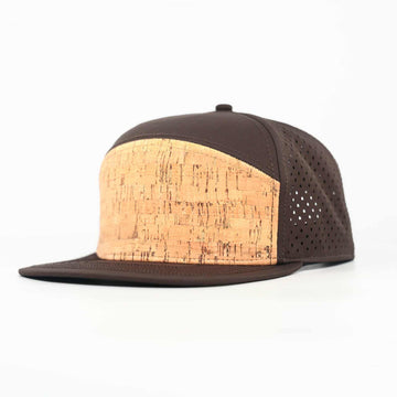 Dark Brown Cork Front | Performance Waterproof 7-Panel Hat
