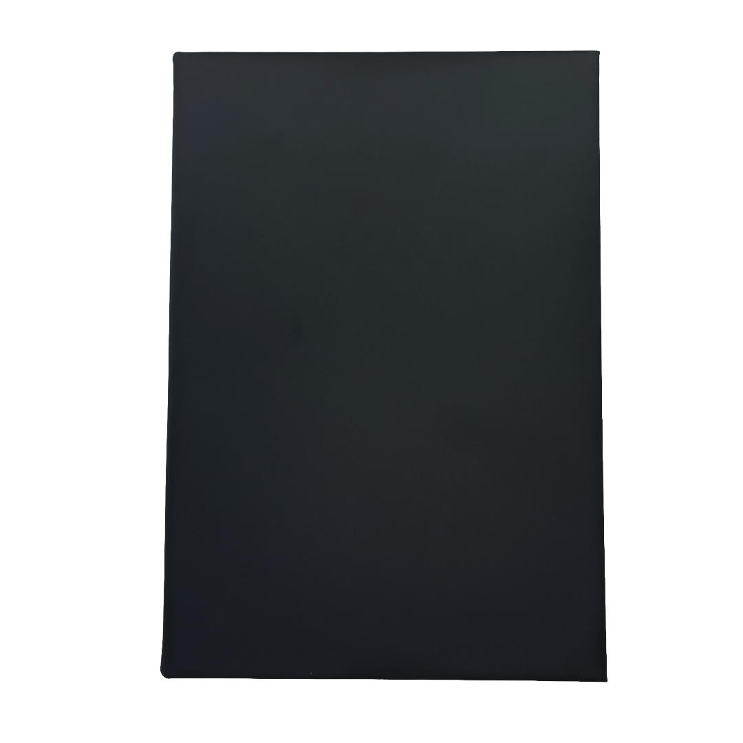 Laserable Leatherette A5 Journal Hardcover Black/Black