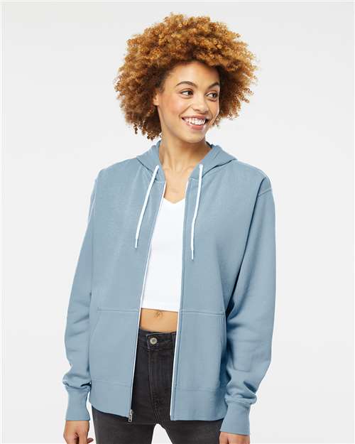 Unisex Lightweight Full-Zip Hooded Sweatshirt - AFX90UNZ
