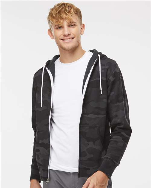 Unisex Lightweight Full-Zip Hooded Sweatshirt - AFX90UNZ