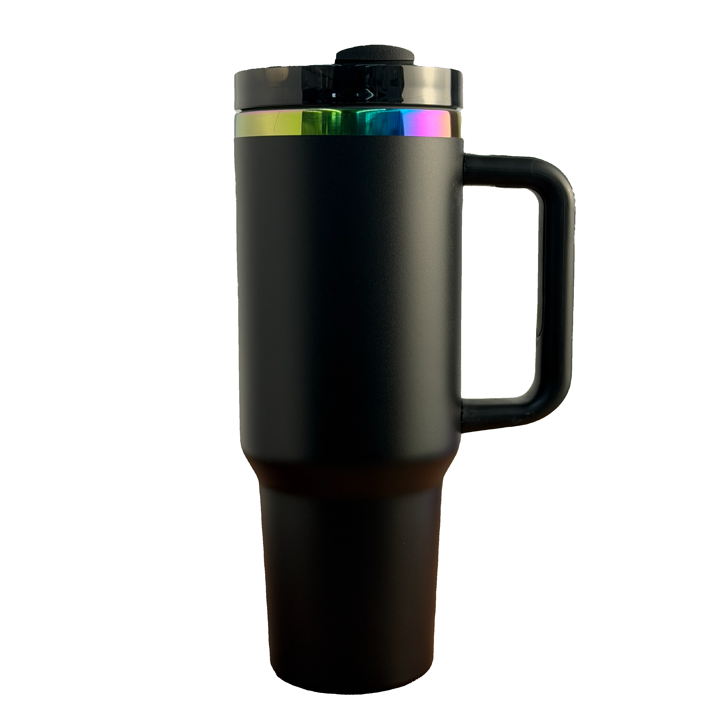 40oz Rainbow Plated Tumbler - Black