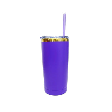 20oz Mirror Gold Plated Tumbler - Purple