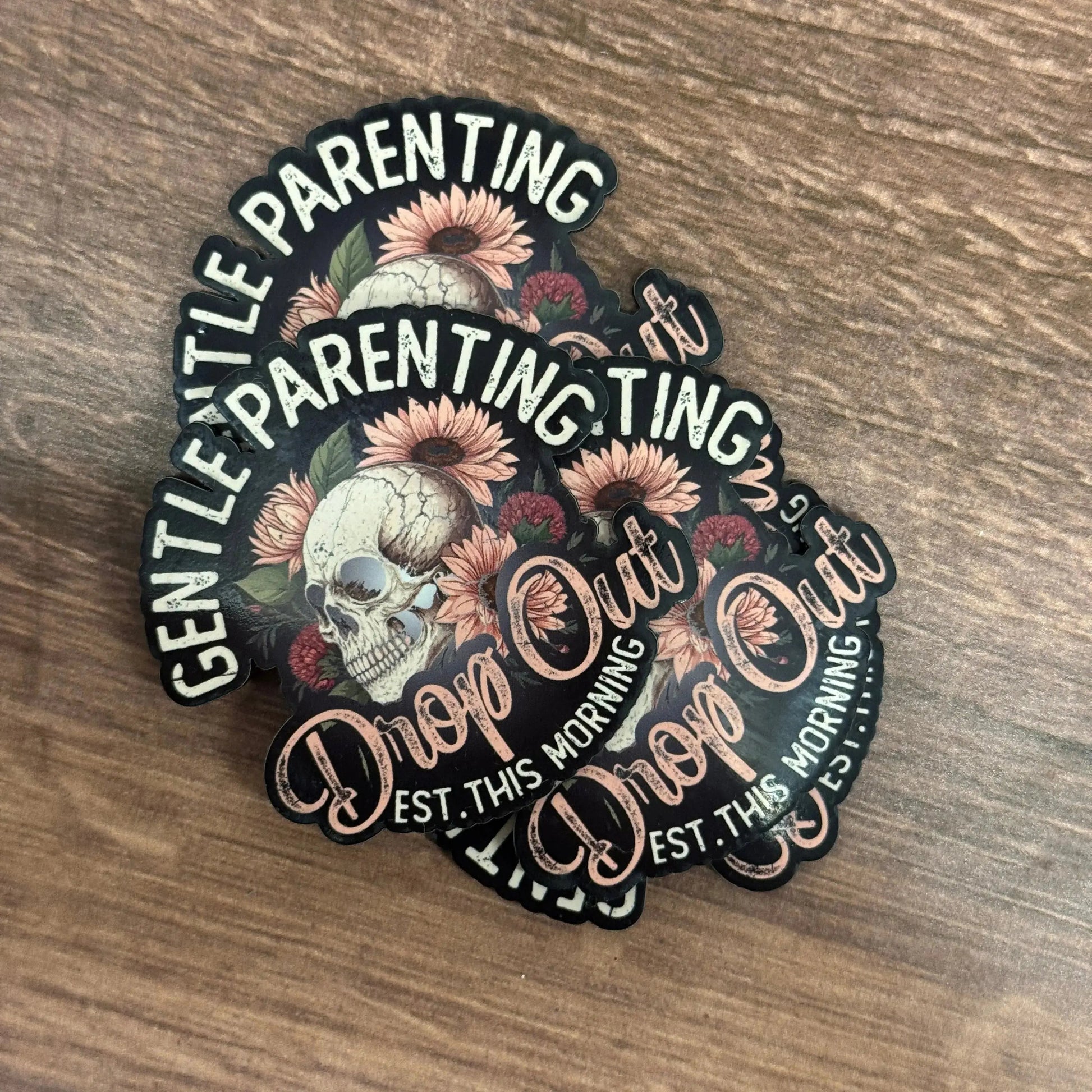 Gentle Parenting Drop Out | UV Printed Leather Hat Patch 